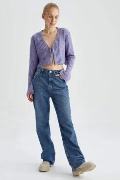 DeFacto 90's Wide Leg Uzun %100 Pamuk Pantolon 13 DeFacto 90's Wide Leg Uzun %100 Pamuk Pantolon -Tunik Style Z6554AZ 23SP NM34 04 02