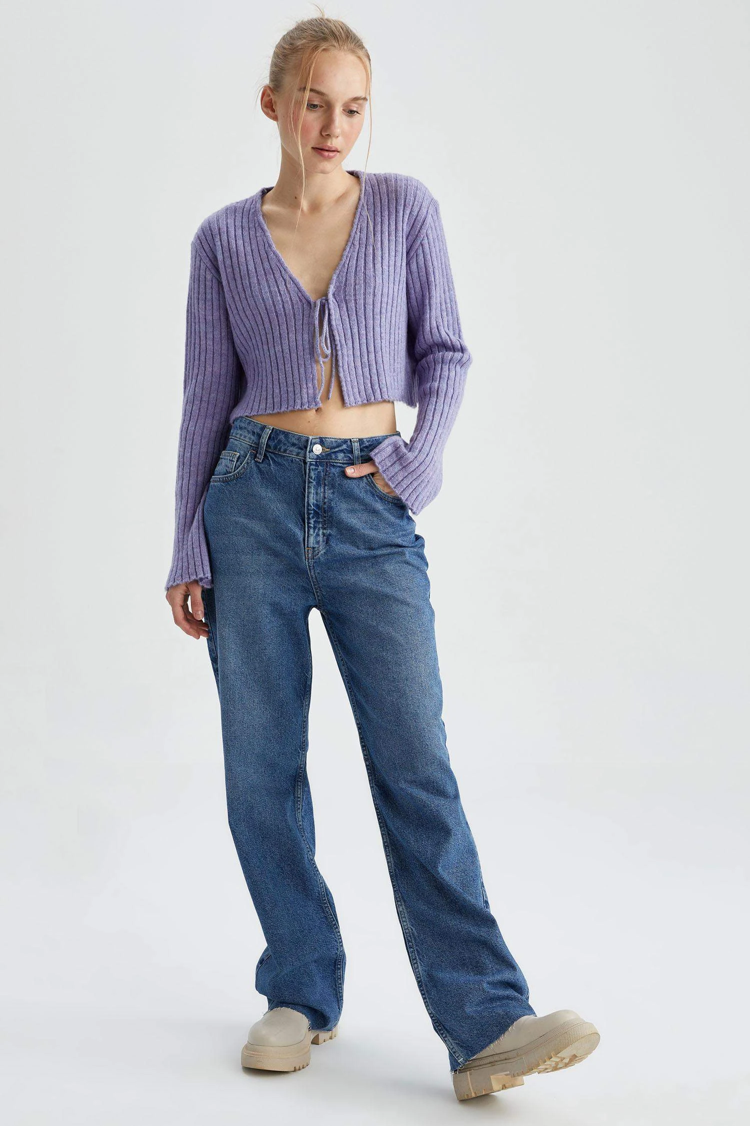 DeFacto 90's Wide Leg Uzun %100 Pamuk Pantolon 6 DeFacto 90's Wide Leg Uzun %100 Pamuk Pantolon – Bild 4