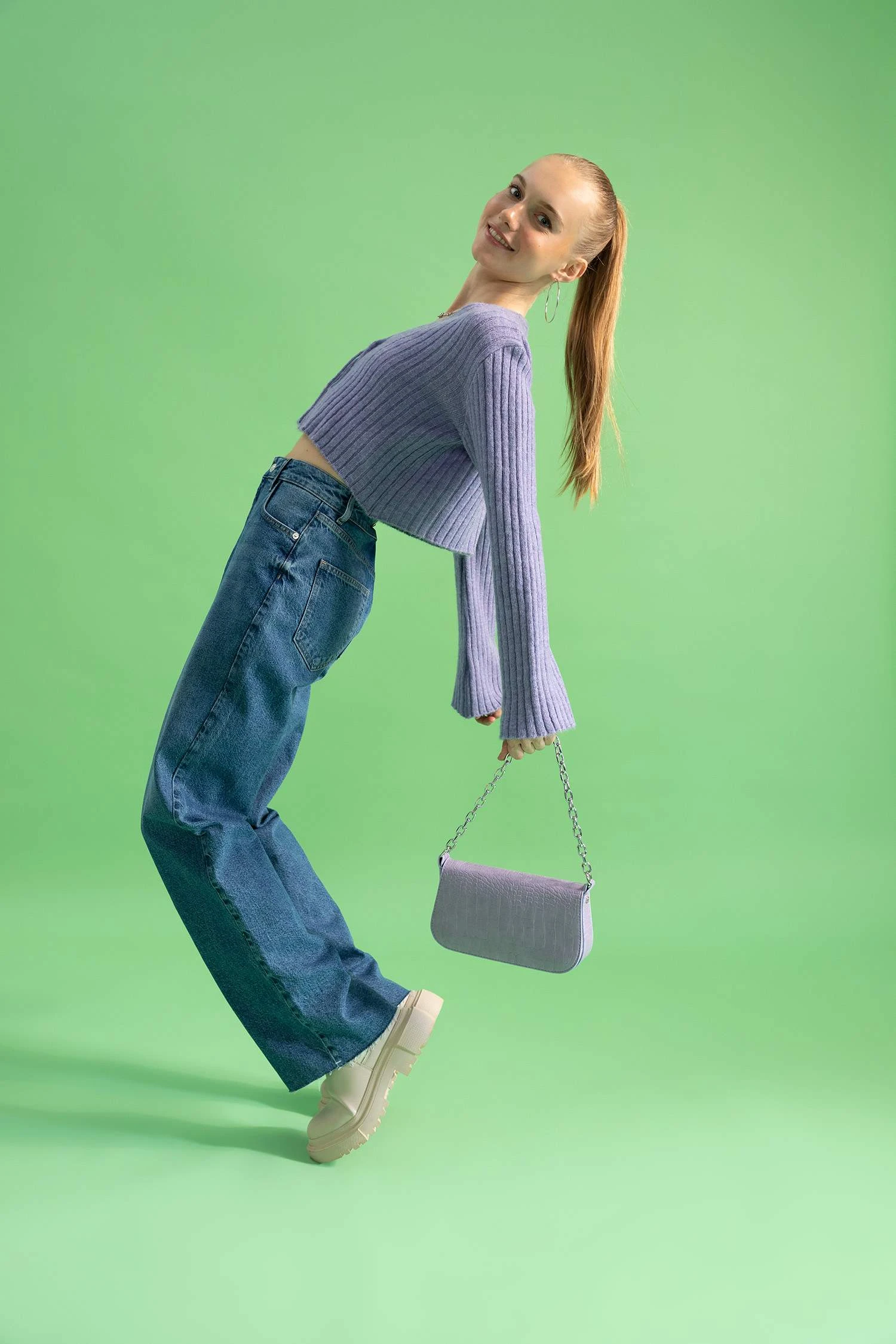 DeFacto 90's Wide Leg Uzun %100 Pamuk Pantolon 8 DeFacto 90's Wide Leg Uzun %100 Pamuk Pantolon – Bild 6