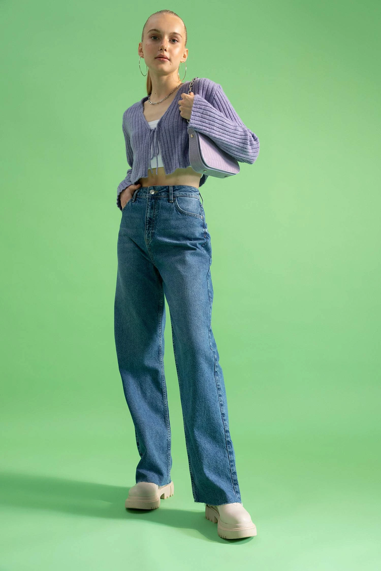 DeFacto 90's Wide Leg Uzun %100 Pamuk Pantolon 10 DeFacto 90's Wide Leg Uzun %100 Pamuk Pantolon – Bild 8