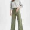 DeFacto Wide Leg Gabardin Uzun Boy %100 Pamuk Pantolon
