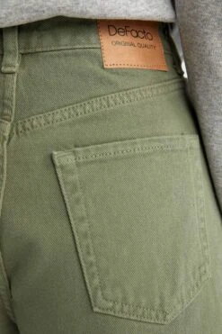 DeFacto Wide Leg Gabardin Uzun Boy %100 Pamuk Pantolon -Tunik Style Z6872AZ 22AU KH303 06 01