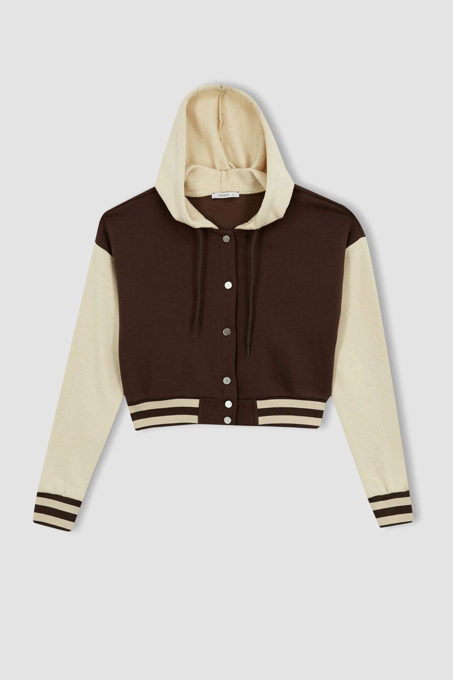 DeFacto Kolej Yaka Crop Bomber Ceket 9 DeFacto Kolej Yaka Crop Bomber Ceket – Bild 7