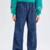 DeFacto Jogger Yüksek Bel Paraşüt Jean %100 Pamuk Pantolon 2 DeFacto Jogger Yüksek Bel Paraşüt Jean %100 Pamuk Pantolon -Tunik Style Z8146AZ 23SP NM28 01 03