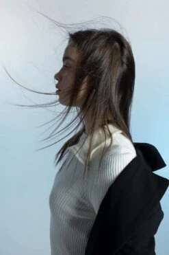 DeFacto Slim Fit Dik Yaka Yarım Fermuarlı Basic Triko Kazak