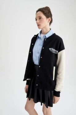 DeFacto Baskılı Bomber Ceket